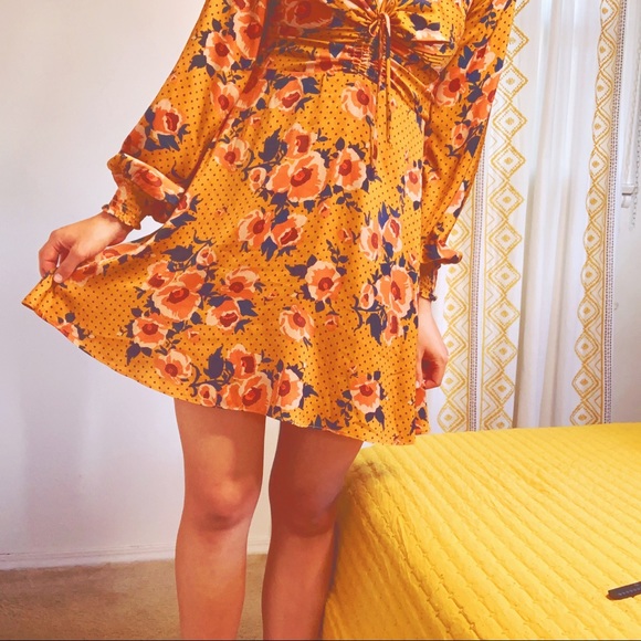 Free People Morning Light Silky Floral Mini Dress - Picture 11 of 16